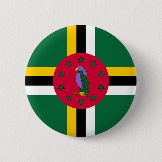 Dominica Flag Button (Vorderseite)