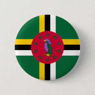 Dominica Flag Button