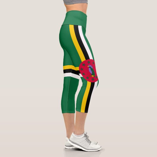 Dominica Flag Capri Leggings (Rechts)