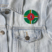 Dominica Flag Charming Patriotic Button (Beispiel)