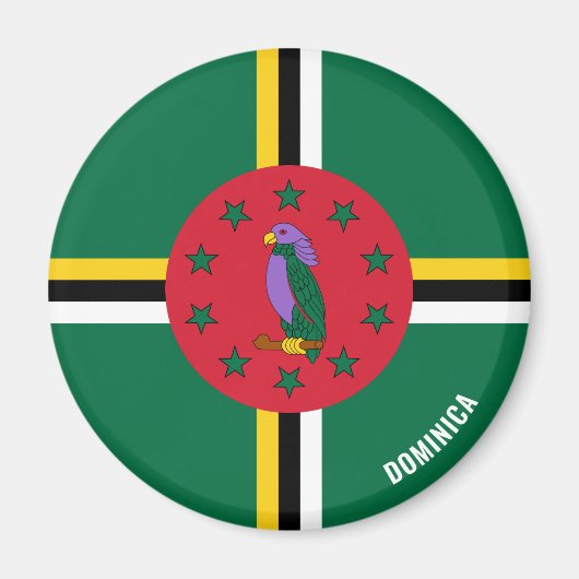 Dominica Flag Charming Patriotic Magnet (Vorne)