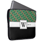 DOMINICA FLAG Christlich Scripting Laptop Monogram Laptopschutzhülle (Vorne Rechts)