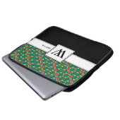 DOMINICA FLAG Christlich Scripting Laptop Monogram Laptopschutzhülle (Vorne Knopf)