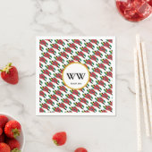 DOMINICA Flag Custom MONOGRAM Scripting Paper Serviette (Beispiel)