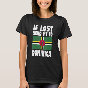 Dominica Flag Design Wenn verloren senden Sie mir  T-Shirt
