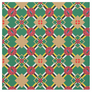 Dominica Flag & Dominica Trendy Fabric Mode Stoff