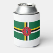 Dominica Flag Dosenkühler (Kanne Rückseite)