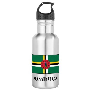 Dominica Flag Edelstahlflasche