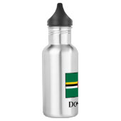 Dominica Flag Edelstahlflasche (Links)