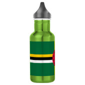 Dominica Flag Edelstahlflasche (Links)