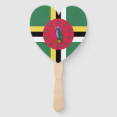 Dominica Flag Emblem Fächer (Rückseite)
