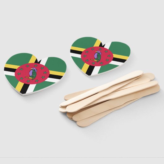 Dominica Flag Emblem Fächer (Non-assembled)