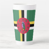 Dominica Flag Emblem Milchtasse (Vorderseite)