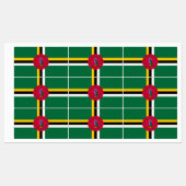 Dominica Flag Etiketten (Blatt)