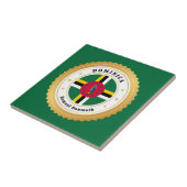 Dominica Flag Fliese (Seite)