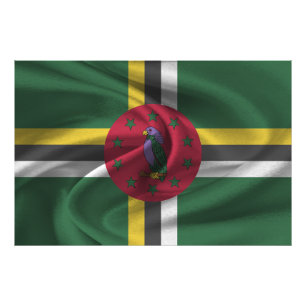 Dominica Flag Fotodruck