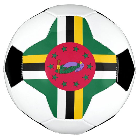 Dominica Flag Fußball (Gedreht)