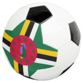 Dominica Flag Fußball (Dreiviertel)