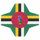 Dominica Flag Fußball (Flach)