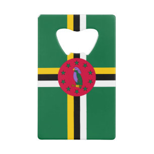Dominica Flag Geldbeutel Flaschenöffner