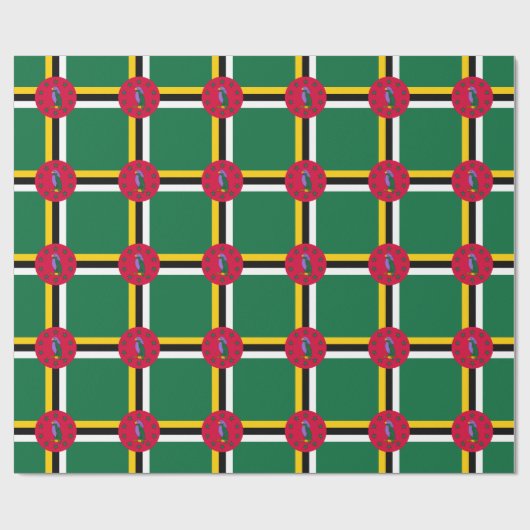 Dominica Flag Geschenkpapier (Flach)