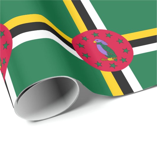 Dominica Flag Geschenkpapier (Rolleneckpunkt)