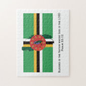 DOMINICA FLAG | Gesegnete Nation | dominikanisch Puzzle (Vertikal)