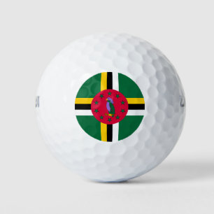 Dominica Flag Golfball
