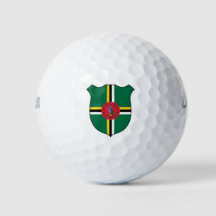 Dominica Flag Grand Patriotic Golfball