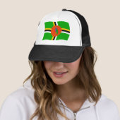 Dominica Flag Hat Truckerkappe (Beispiel)