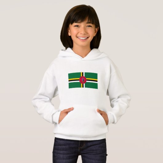 Dominica Flag Hoodie (Vorne ganz)
