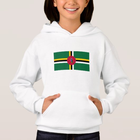 Dominica Flag Hoodie (Vorderseite)