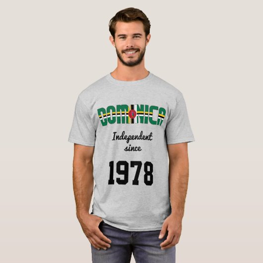 Dominica Flag Independence Celebration T-Shirt (Vorne ganz)