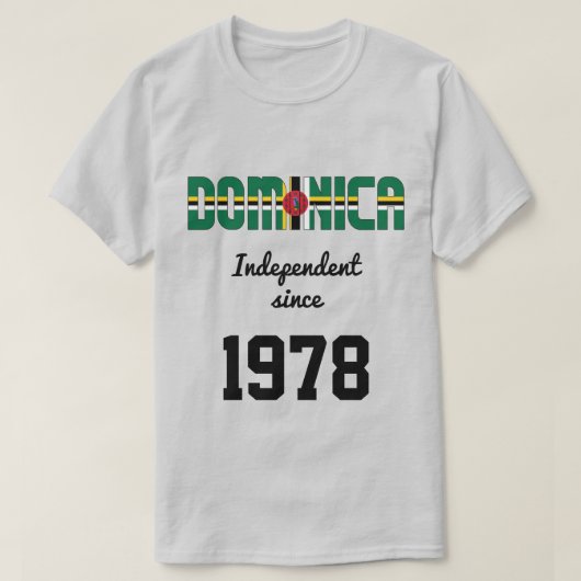 Dominica Flag Independence Celebration T-Shirt (Design vorne)