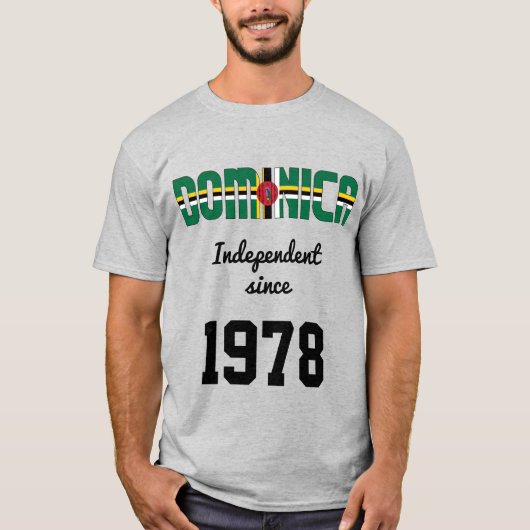 Dominica Flag Independence Celebration T-Shirt (Vorderseite)
