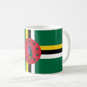 Dominica Flag Kaffeetasse (VorderseiteRechts)