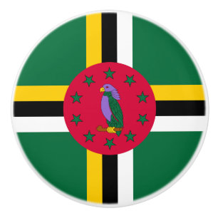 Dominica Flag Keramikknauf