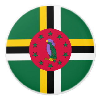 Dominica Flag Keramikknauf