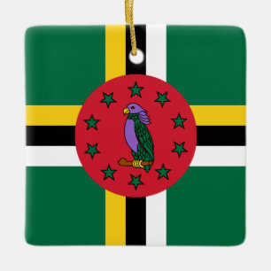 Dominica Flag Keramikornament