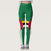 Dominica Flag Leggings (Vorderseite)