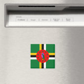 Dominica Flag Magnet (In Situ (Geschirrspüler))