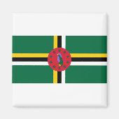 Dominica Flag Magnet (Vorne)