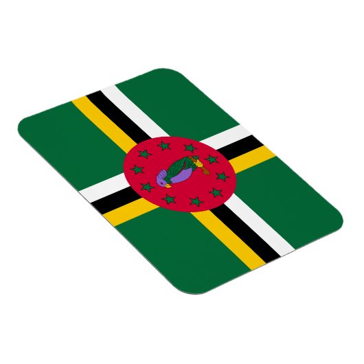 Dominica Flag Magnet (Rechte Seite)