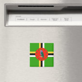 Dominica Flag Magnet (In Situ (Geschirrspüler))