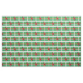 DOMINICA Flag Map Kontur Stoff (Fat Quarter (45,7 x 55,9 cm))