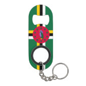 Dominica Flag Mini Flaschenöffner (Rückseite)