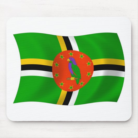 Dominica Flag Mousepad (Vorne)
