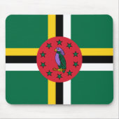 Dominica Flag Mousepad (Vorne)