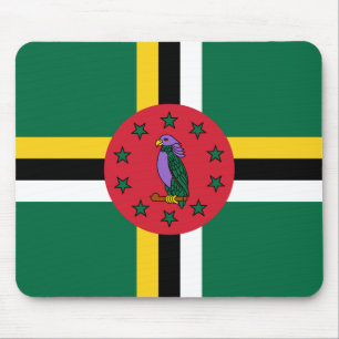 Dominica Flag Mousepad