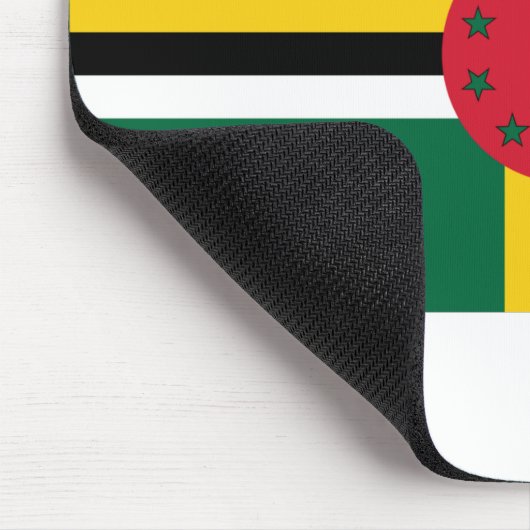 Dominica Flag Mousepad (Ecke)